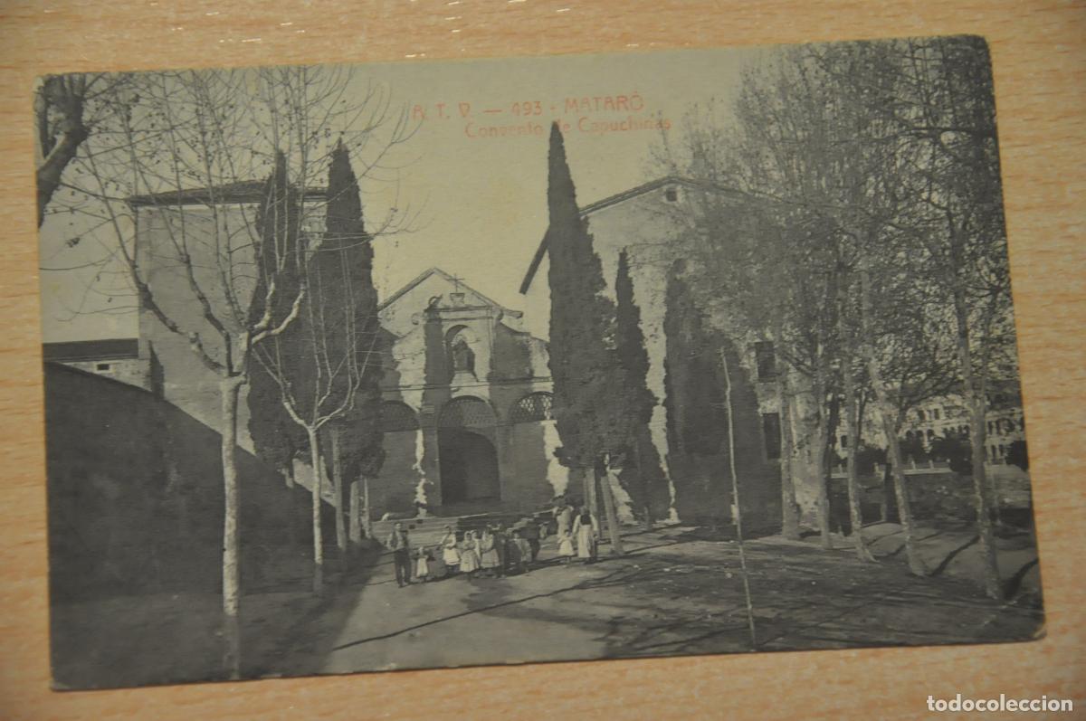 Postales: postal mataro, convento de capuchinas atv 493