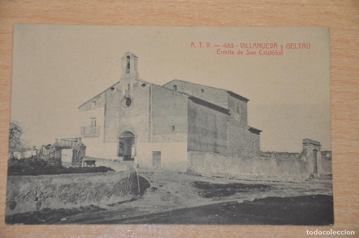 Postales: postal villanueva y geltru, ermita de san cristobal atv 483
