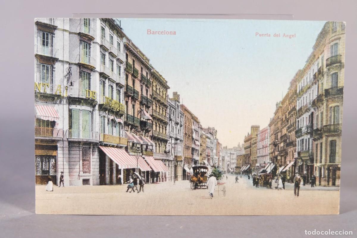 Postales: TARGETA POSTAL - BARCELONA PUERTA DEL ANGEL - Foto 1