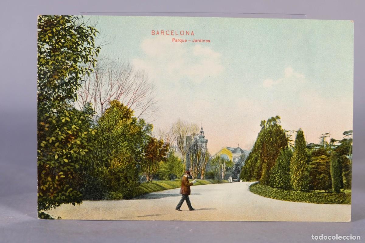 Postales: TARGETA POSTAL - BARCELONA PARQUE JARDINES - Foto 1