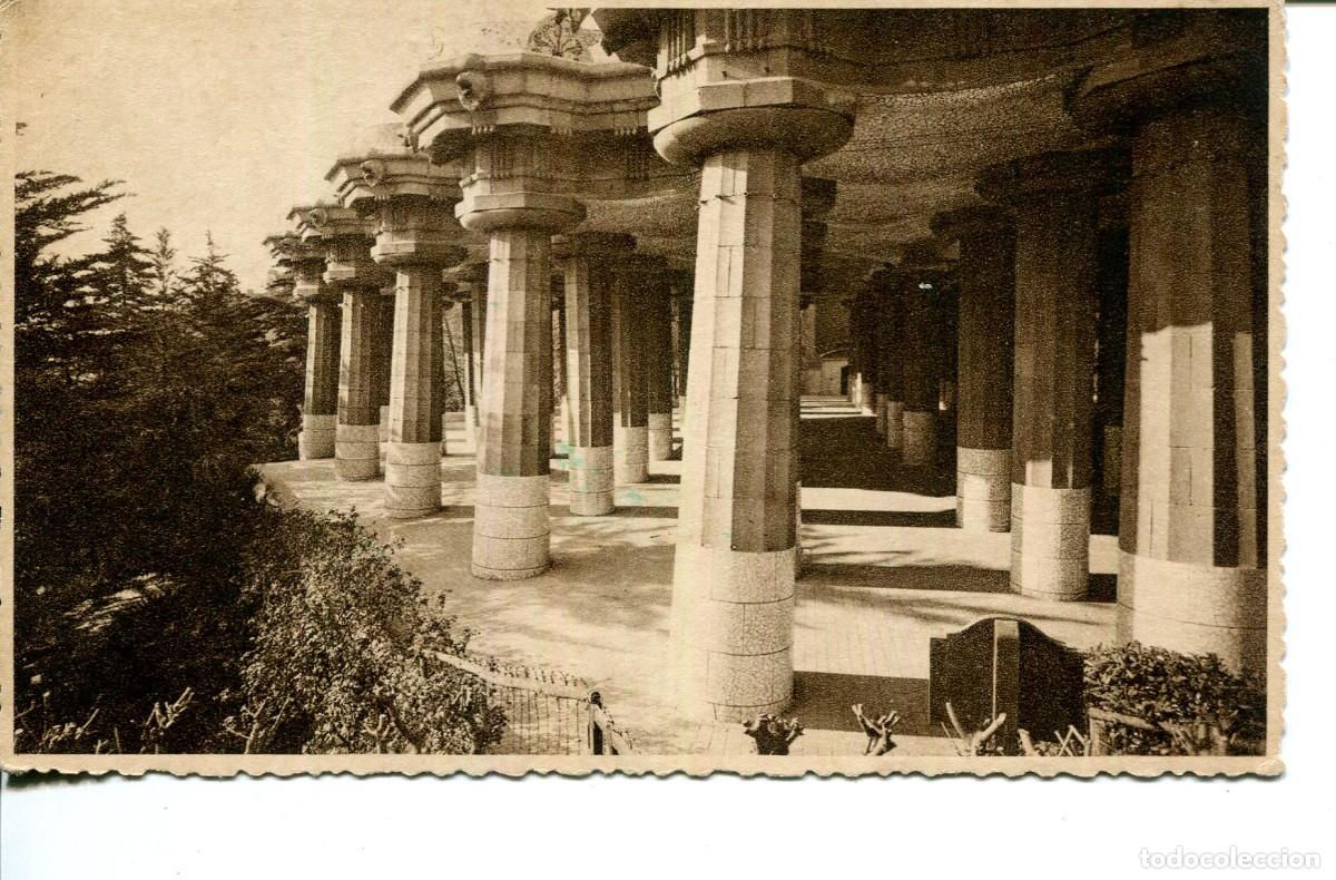 Cartoline: BARCELONA-PARQUE G&Uuml;ELL- COLUMNAS- GAUDI-