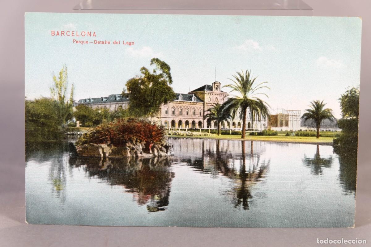 Postales: TARGETA POSTAL - BARCELONA PARQUE-DETALLE DEL LAGO