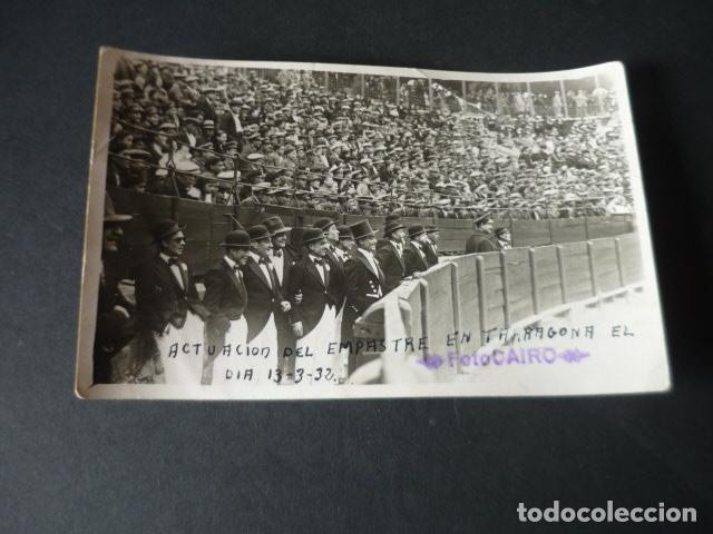 Postales: TARRAGONA PLAZA DE TOROS CHARLOTADA COMPA&Ntilde;IA DE JUAN FEITO POSTAL FOTOGRAFICA CAIRO FOTOGRAFO