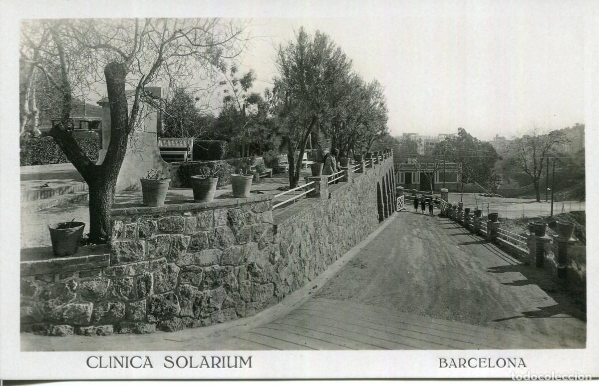 Cartoline: BARCELONA-CLINICA SOLARIUM-JARDIN- FOTOGR&Aacute;FICA