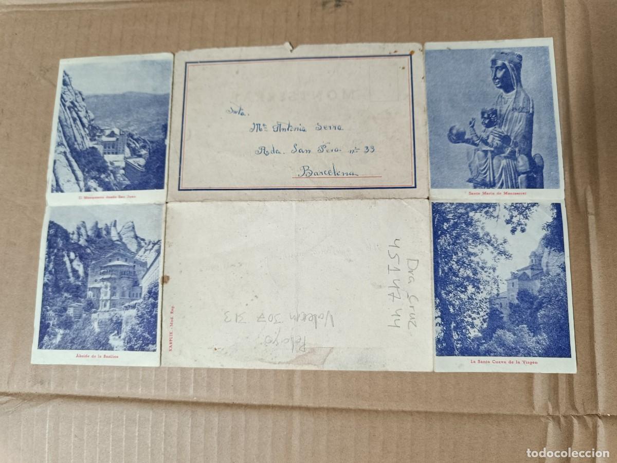 Postales: ANTIGUA CARTA DESPLEGABLE CON IMAGENES DE MONTSERRAT, BARCELONA, CATALUNYA -P22