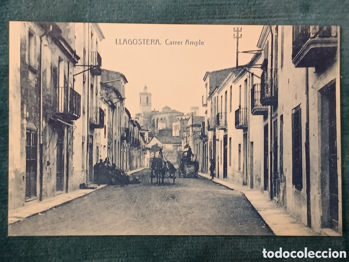 Postales: LLAGOSTERA. Carrer Ample