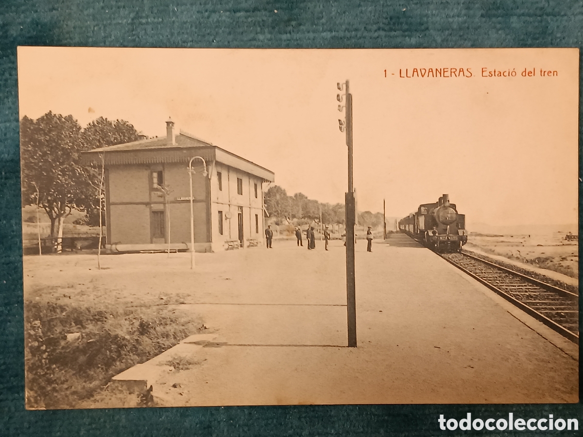 Postales: 1 LLAVANERAS. Estaci&oacute; del tren. Llavaneres