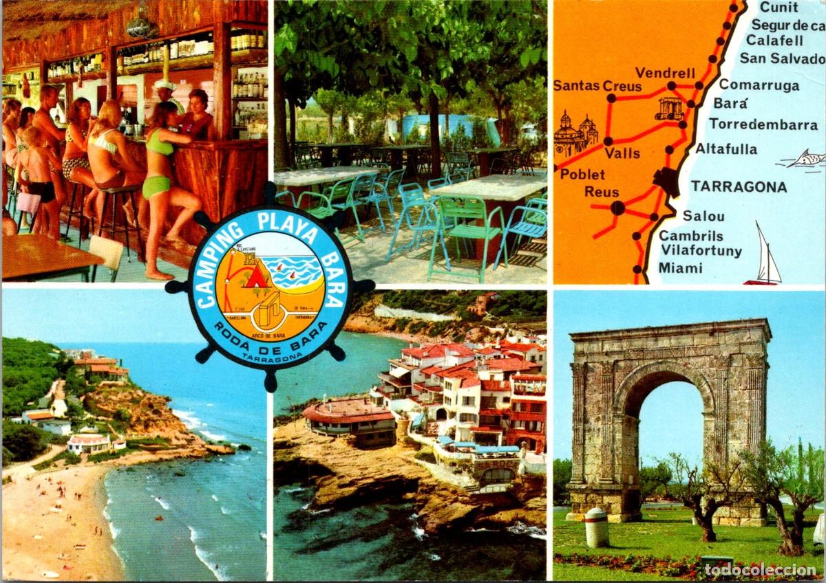 Postales: Roda de Bar&aacute; - Camping Playa Bar&aacute; - Raymond 19 - 150x105mm