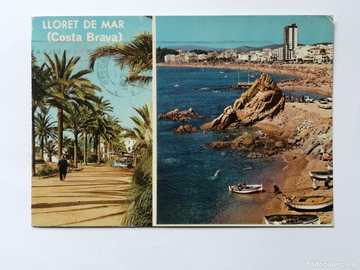 Postales: POSTAL 18464 MAT.1976-FACSA 180 LLORET DE MAR GIRONA SA CALETA Y CASTILLO