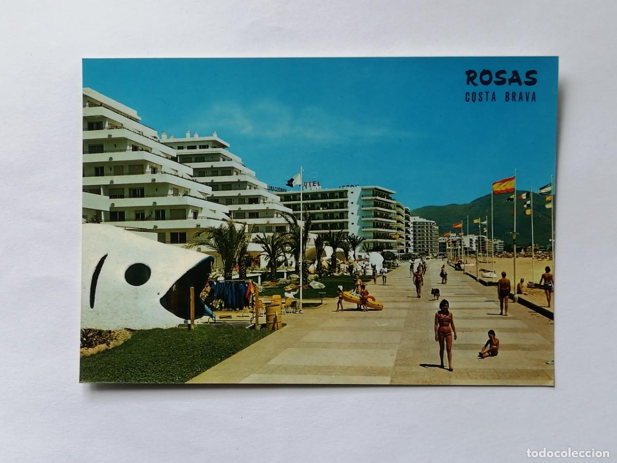 Postales: POSTAL 18451 NUEVA-C.IBARZ 1110 ROSASGIRONA PASEO MARITIMO Y SUS LUJOSOS HOTELES