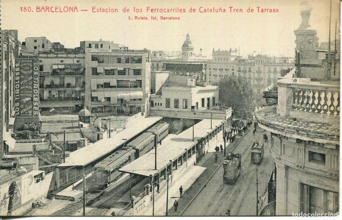 Cartoline: BARCELONA-ESTACION FERROCARRILES DE CATALU&Ntilde;A-TREN A TARRASA-CALLE PELAYP