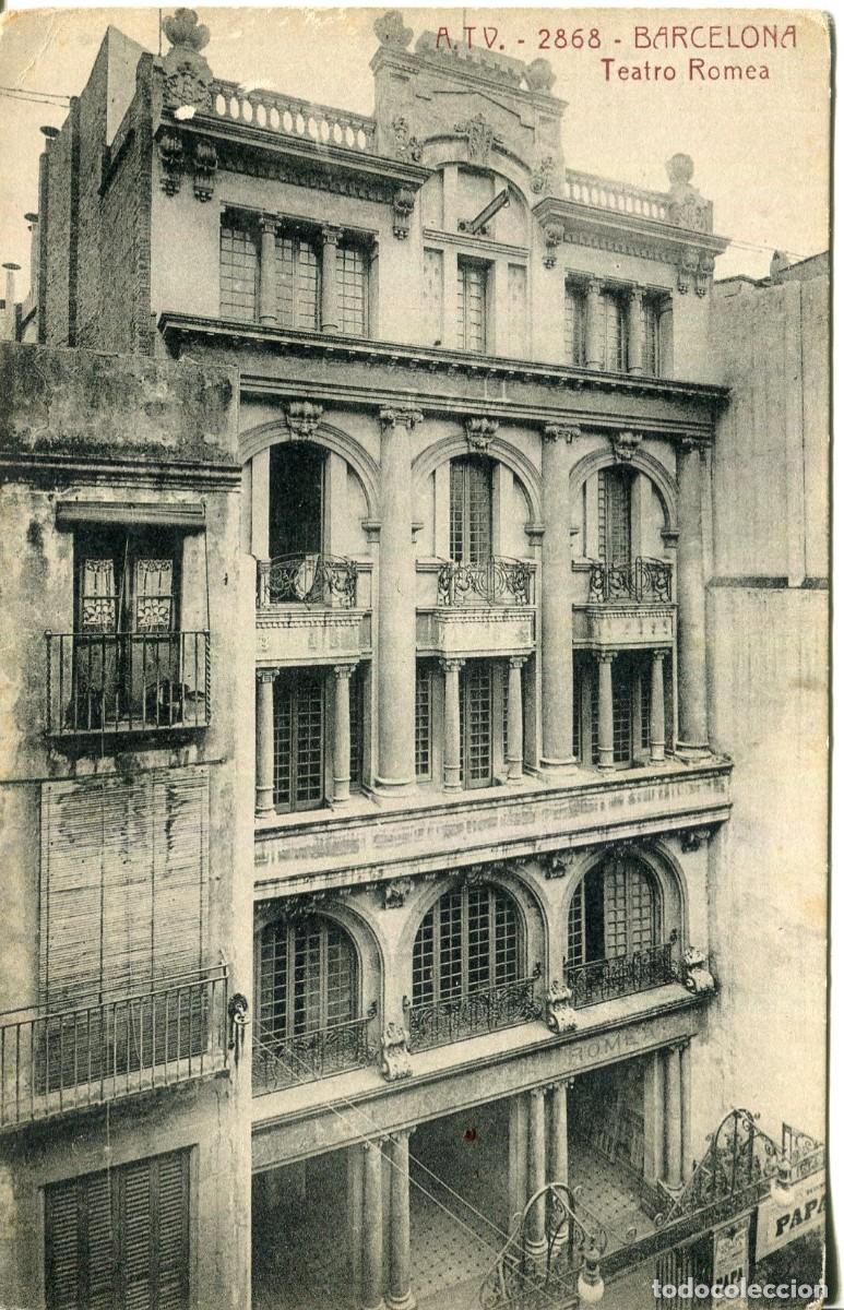 Postkarten: BARCELONA-TEATRO ROMEA-FACHADA- ATV 2868