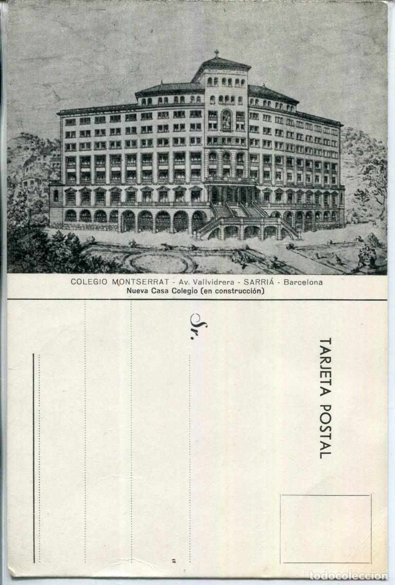 Cartoline: BARCELONA-SARRIA-COLEGIO VALLVIDRERA