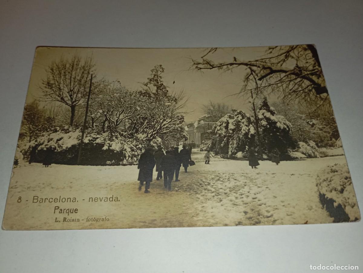 Postales: Barcelona Nevada en el Parque, fotogr&aacute;fica Roisin
