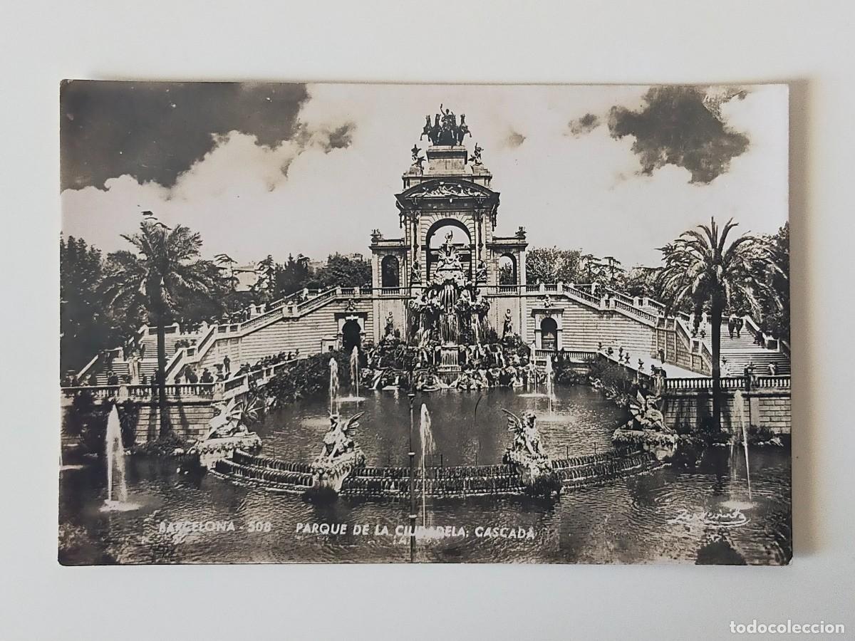 Postales: Tarjeta Postal BARCELONA: Parque de la Ciudadela, Cascada - Fot. Zerkowitz - Sin Circular.