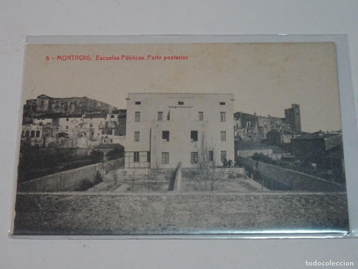 Postales: 8 MONTROIG - ESCUELAS P&Uacute;BLICAS, PARTE POSTERIOR - 8688 FOT. THOMAS