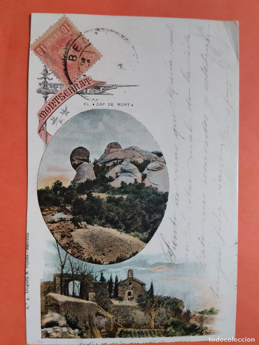 Postais: JHR - POSTAL MONTSERRAT CAP DE MORT. . AL POETA HUESCA CRISTINO GASOS SAMITIER VER DESCRIPCION