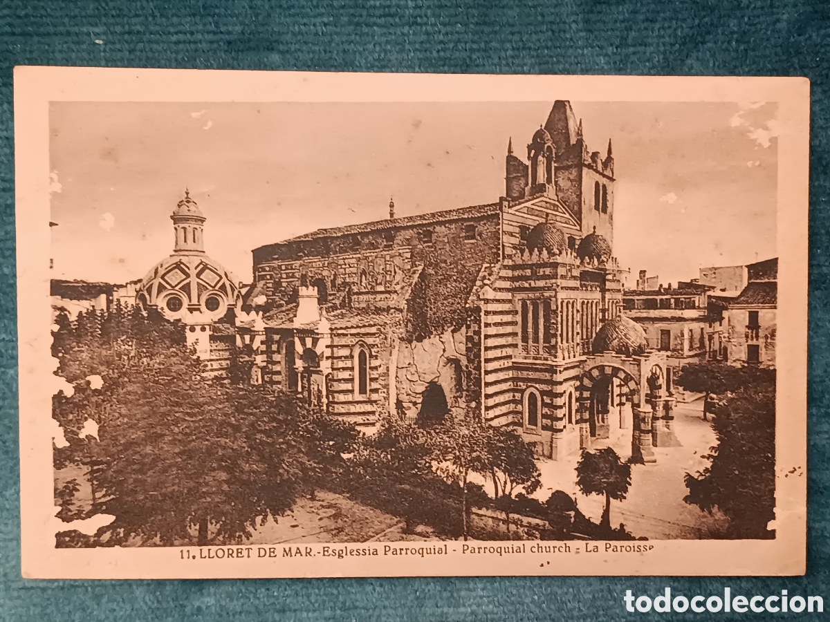 Postales: 11 LLORET DE MAR. Esglessia Parroquial