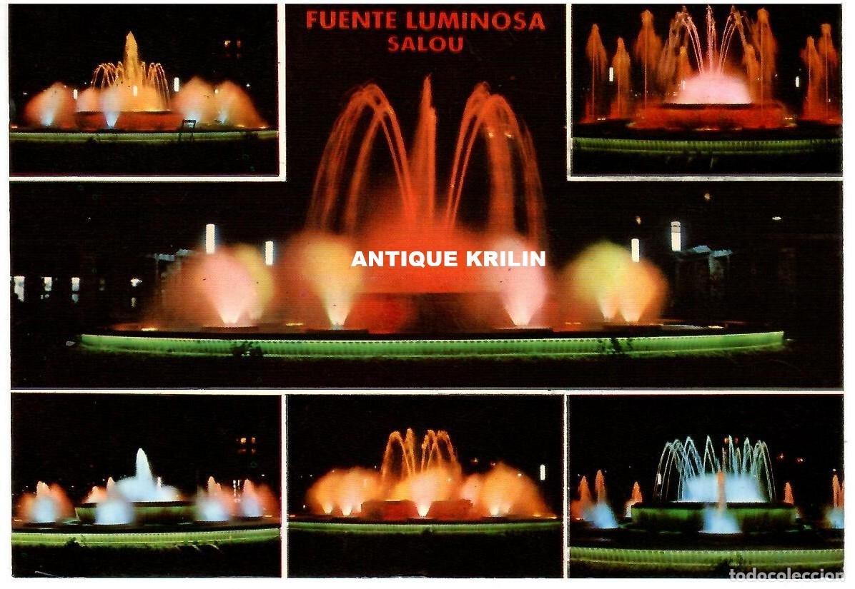 Postales: SALOU N&ordm; 580 FUENTE LUMINOSA / EDICION CHINCHILLA / FRANQUEADA