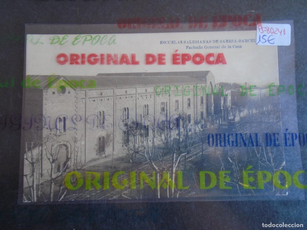 Postales: (PS-80241)POSTAL FOTOGRAFICA DE BARCELONA)-ESCUELAS SALESIANAS DE SARRIA.FACHADA GENERAL DE LA CASA