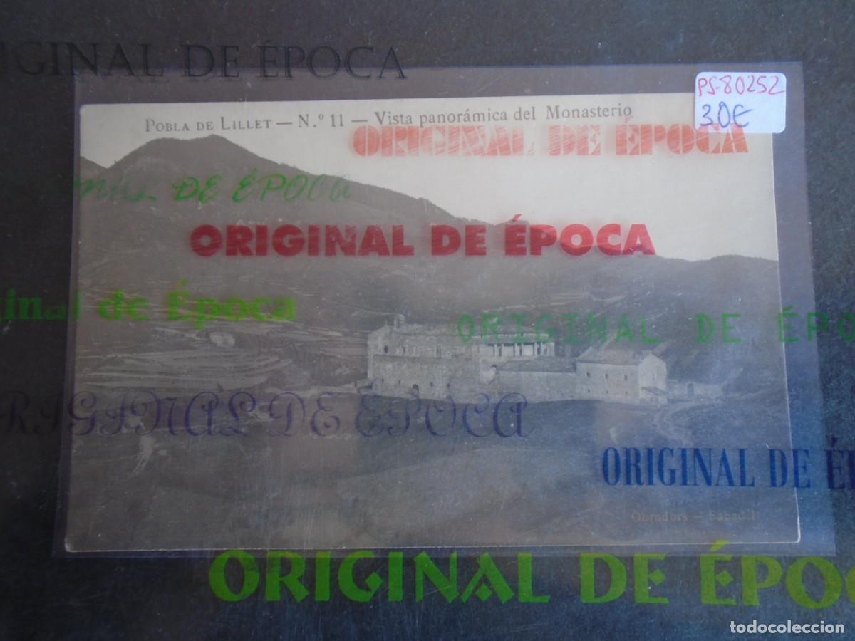 Postales: (PS-80252)POSTAL FOTOGRAFICA DE POBLA DE LILLET-VISTA PANORAMICA DEL MONASTERIO.N&ordm;11 OBRADORS