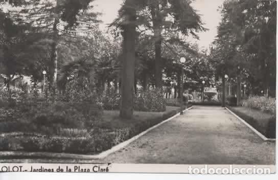 Postales: GERONA OLOT JARDINES ESCRITA