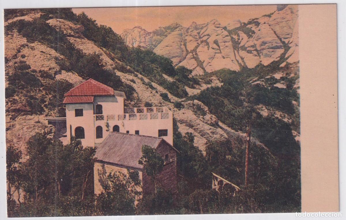 Postales: Funicular de Montserrat a St Joan. n&ordm; 10 Estacio St Joan i pic Edici&oacute;n Arte Zerkowitz Barcelona