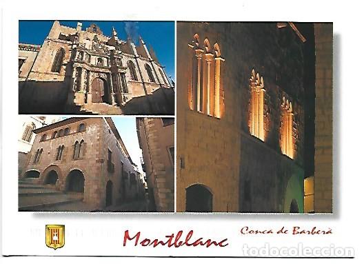 Postales: ESGLESIA DE STA. MARIA - MUSEU COMARCAL - PALAU ALENYA.- MONTBLANC / TARRAGONA