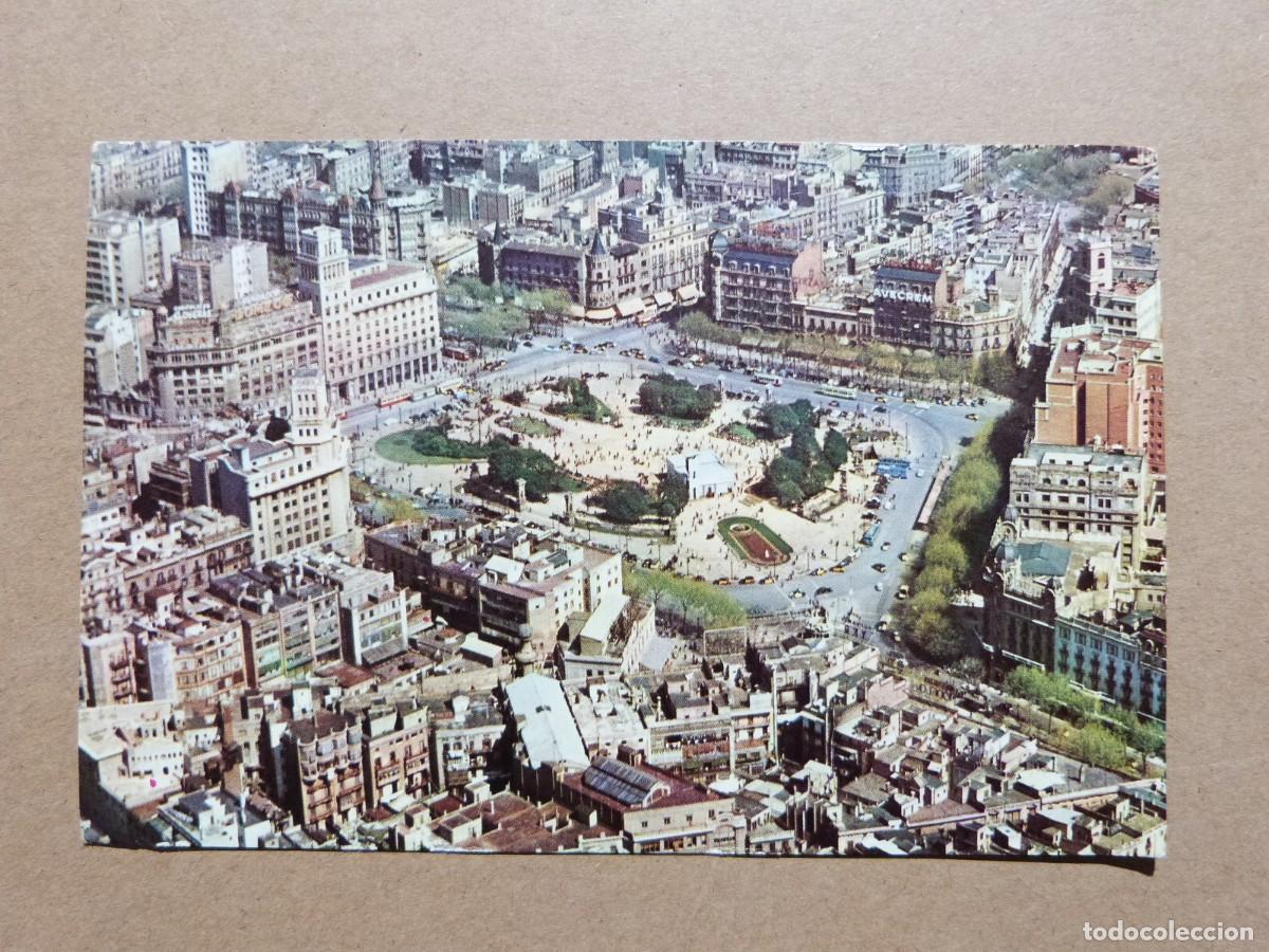 Postales: Postal de Barcelona - Vista aerea de la Plaza de Catalu&ntilde;a