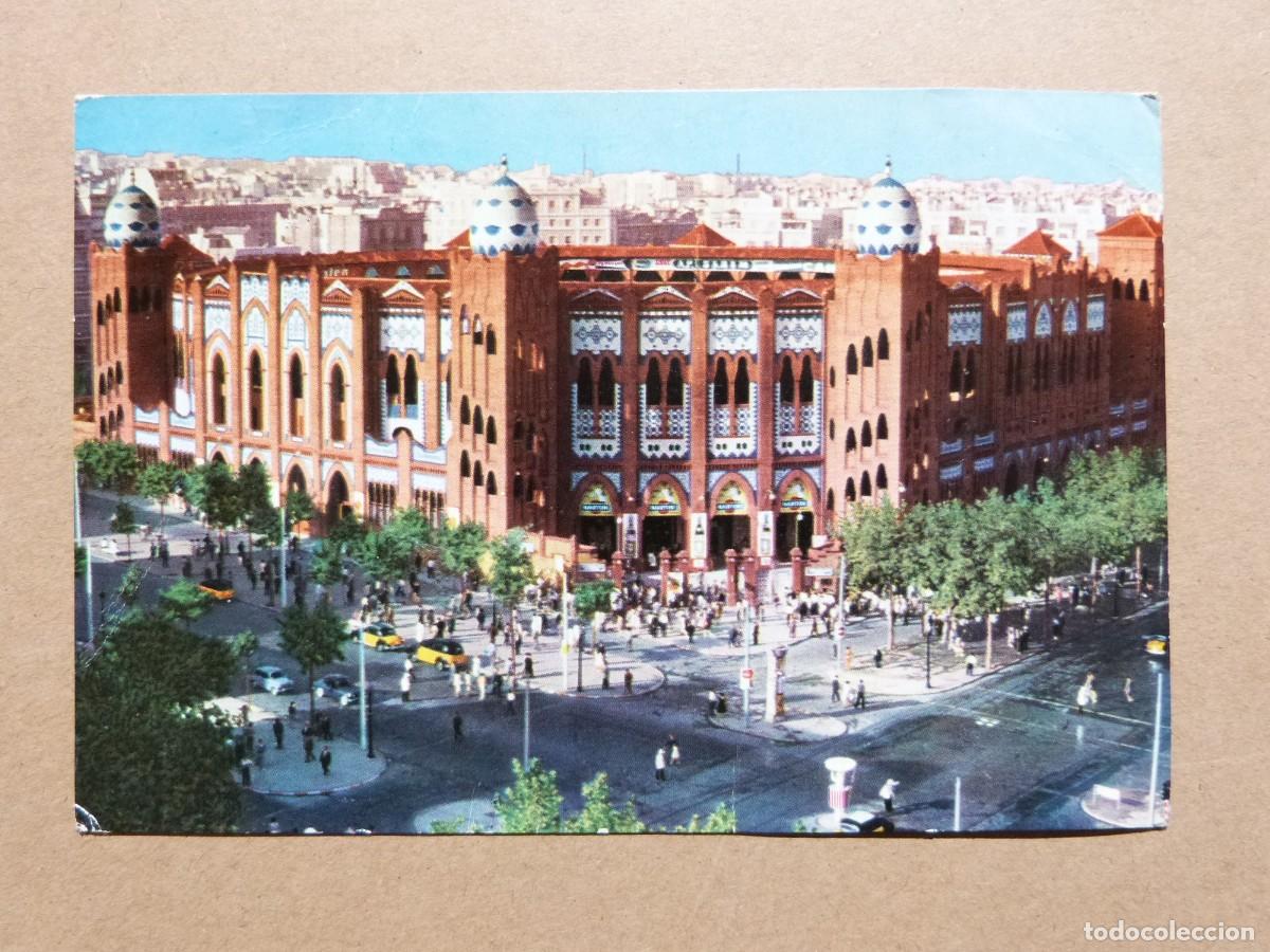 Postales: Postal de Barcelona - Plaza de toros La Monumental - A&ntilde;os 60