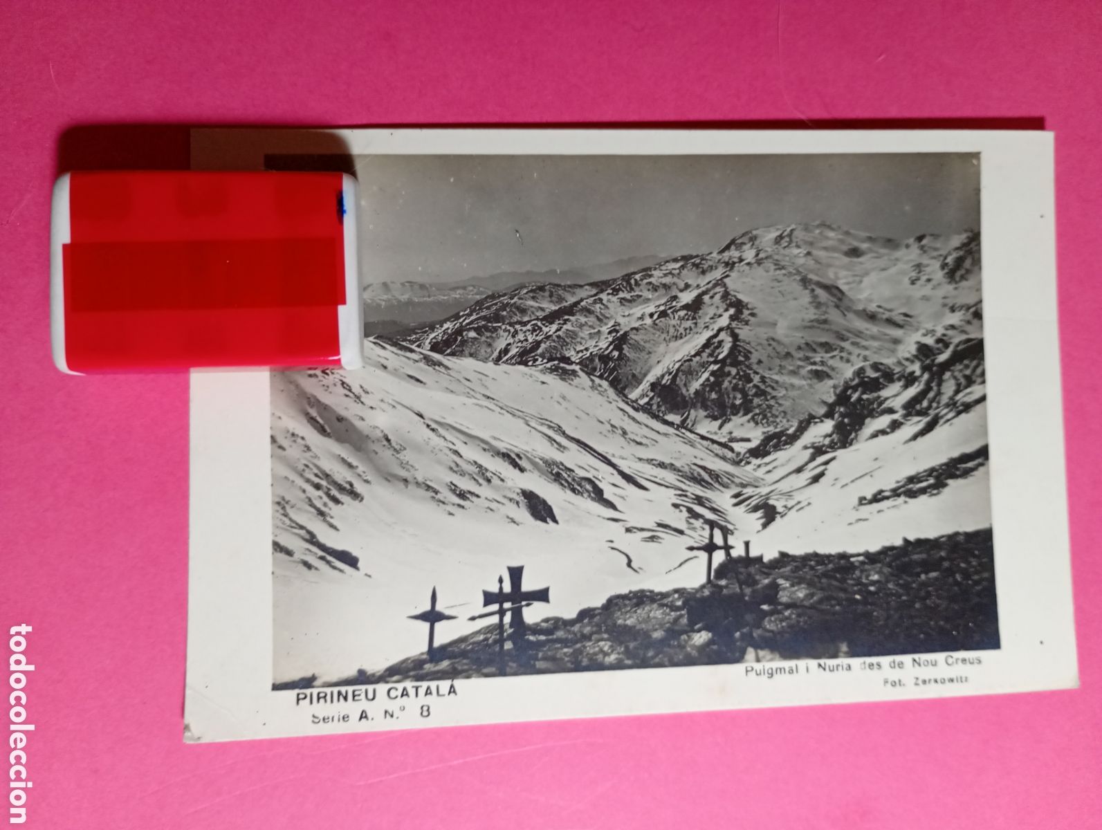 Postales: PIRINEU CATAL&Agrave; SERIE A N&ordm;8 PUIGMAL I NURIA DES DE NOU CREUS B/N S/C FOTO ZERKOWITZ