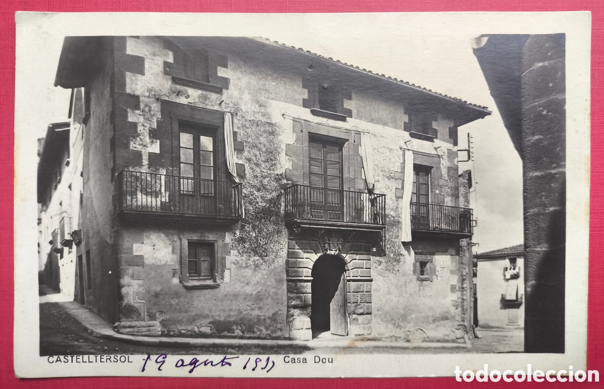 Postales: CASTELLTER&Ccedil;OL CAN DOU POSTAL FOTOGR&Aacute;FICA CIRCULADA MOIAN&Egrave;S 1931