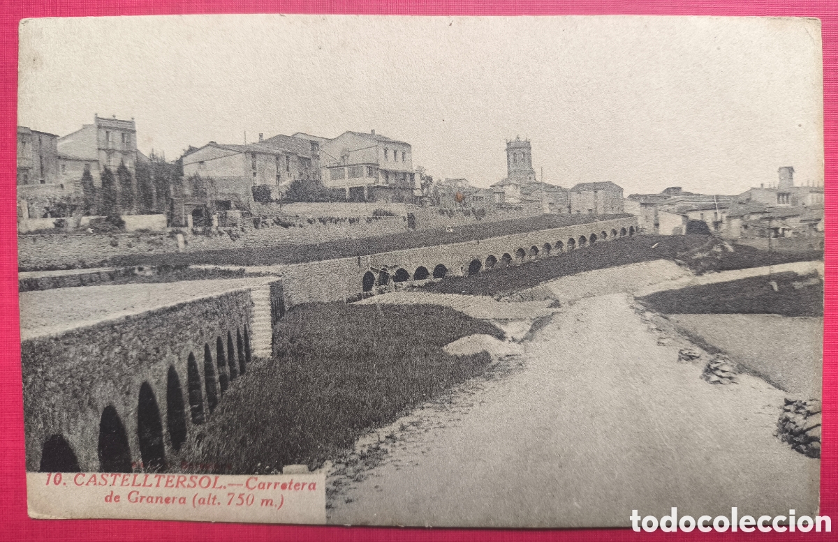 Postales: CASTELLTER&Ccedil;OL CARRETERA DE GRANERA POSTAL FOTOTIPIA MOIAN&Egrave;S C. 1925