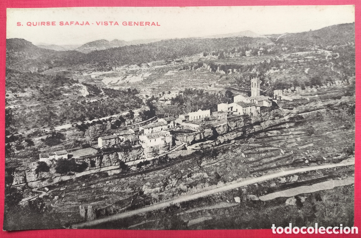 Postales: SANT QUIRZE SAFAJA VISTA GENERAL POSTAL FOTOTIPIA MOIAN&Egrave;S C. 1910