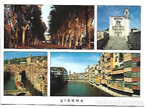 Postales: LA DEVESA, LA CATEDRAL I LA CIUTAT AMB L&acute;ONYAR.- GIRONA