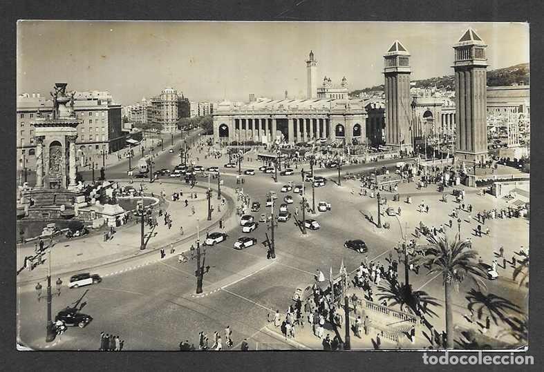 Postales: Postal. Barcelona - 1046 Plaza de Espa&ntilde;a: Exposici&oacute;n RO Foto 1960