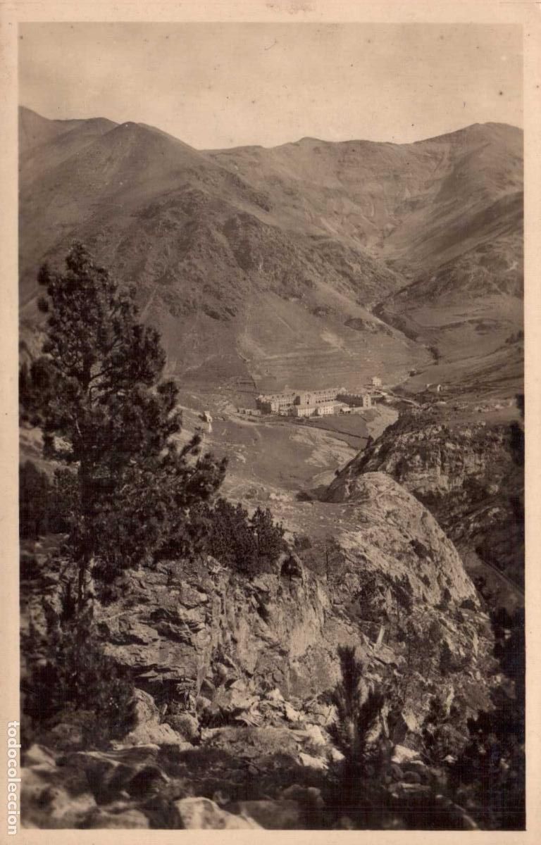 Postales: TARJETA POSTAL NURIA PIRINEO ORIENTAL EL SANTUARIO DESDE EL CAMINO DE FONTALBA