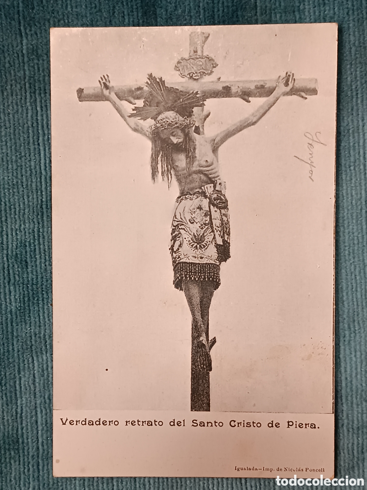 Postales: Verdadero retrato del Santo Cristo de Piera
