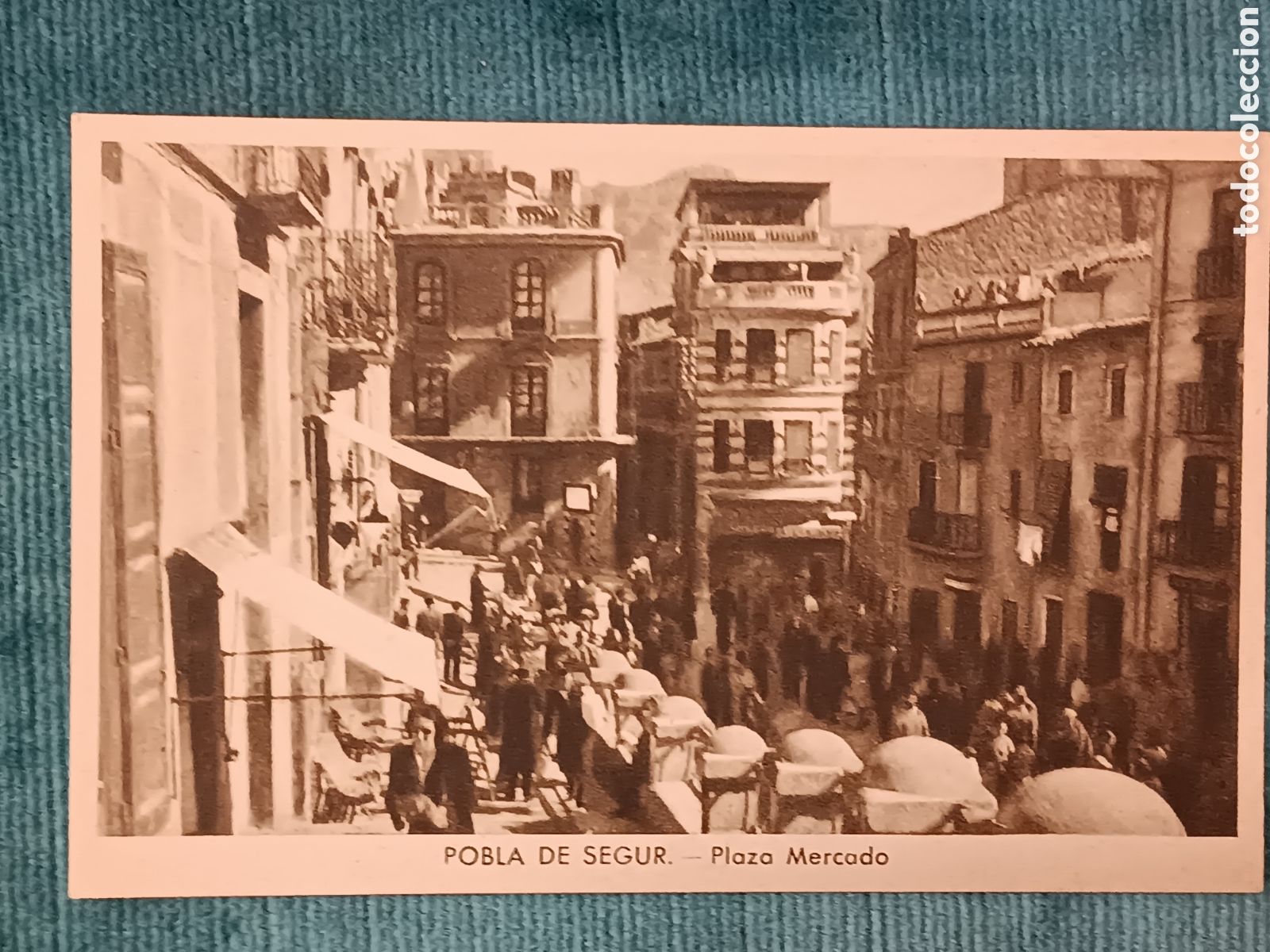 Postales: POBLA DE SEGUR. Plaza Mercado