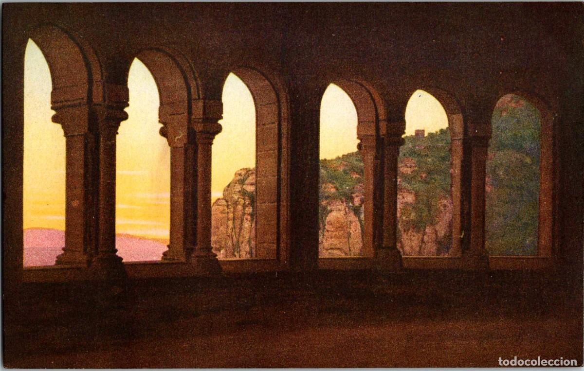 Postales: Montserrat - Capilla de San Miguel desde el &Aacute;bside de la - Sin datos- n&ordm; 155 - Coloreada - 138x88mm