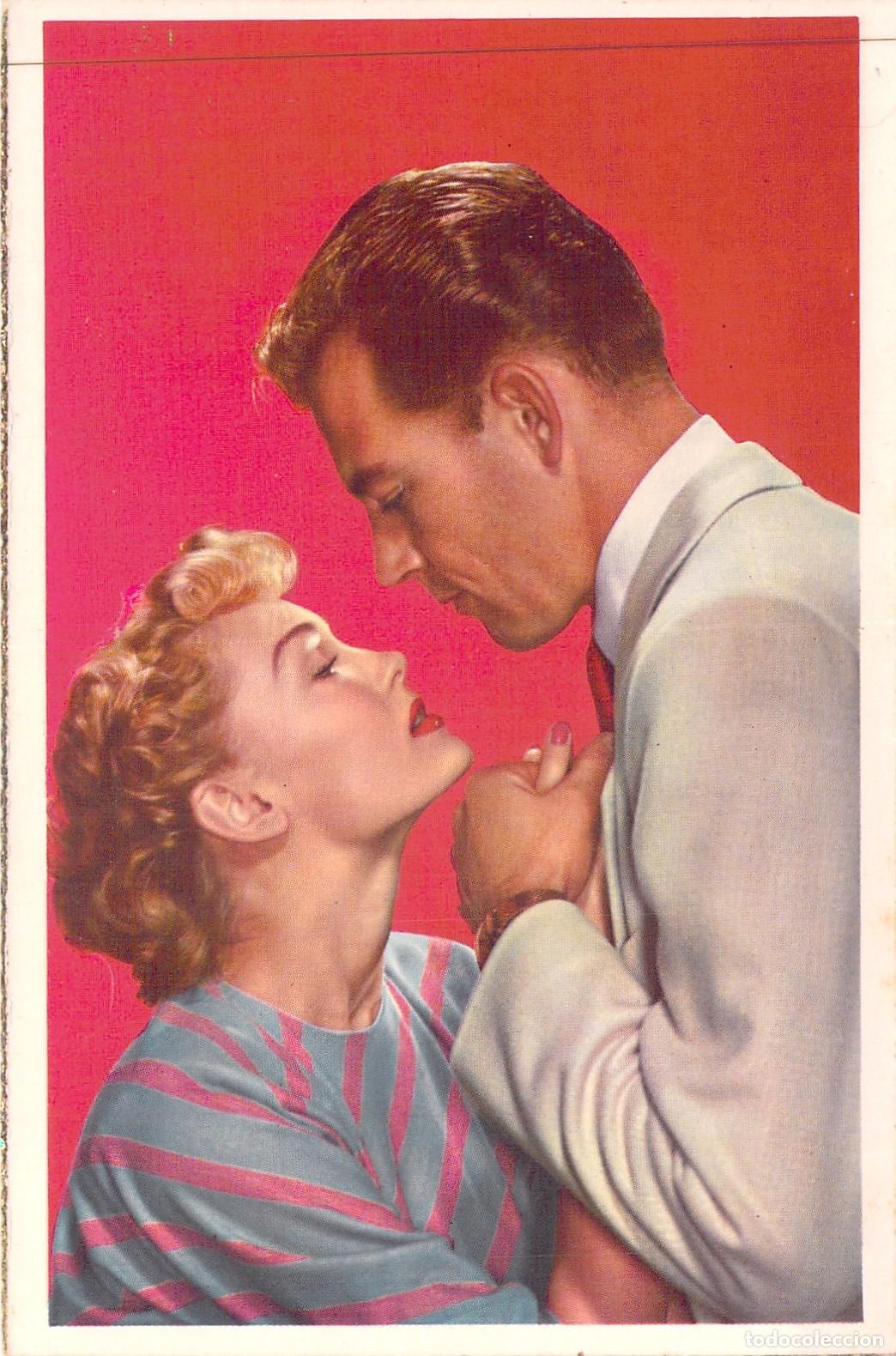 Postales: Postal de Pareja Rom&aacute;ntica Estilo A&ntilde;os 50 Barcelona
