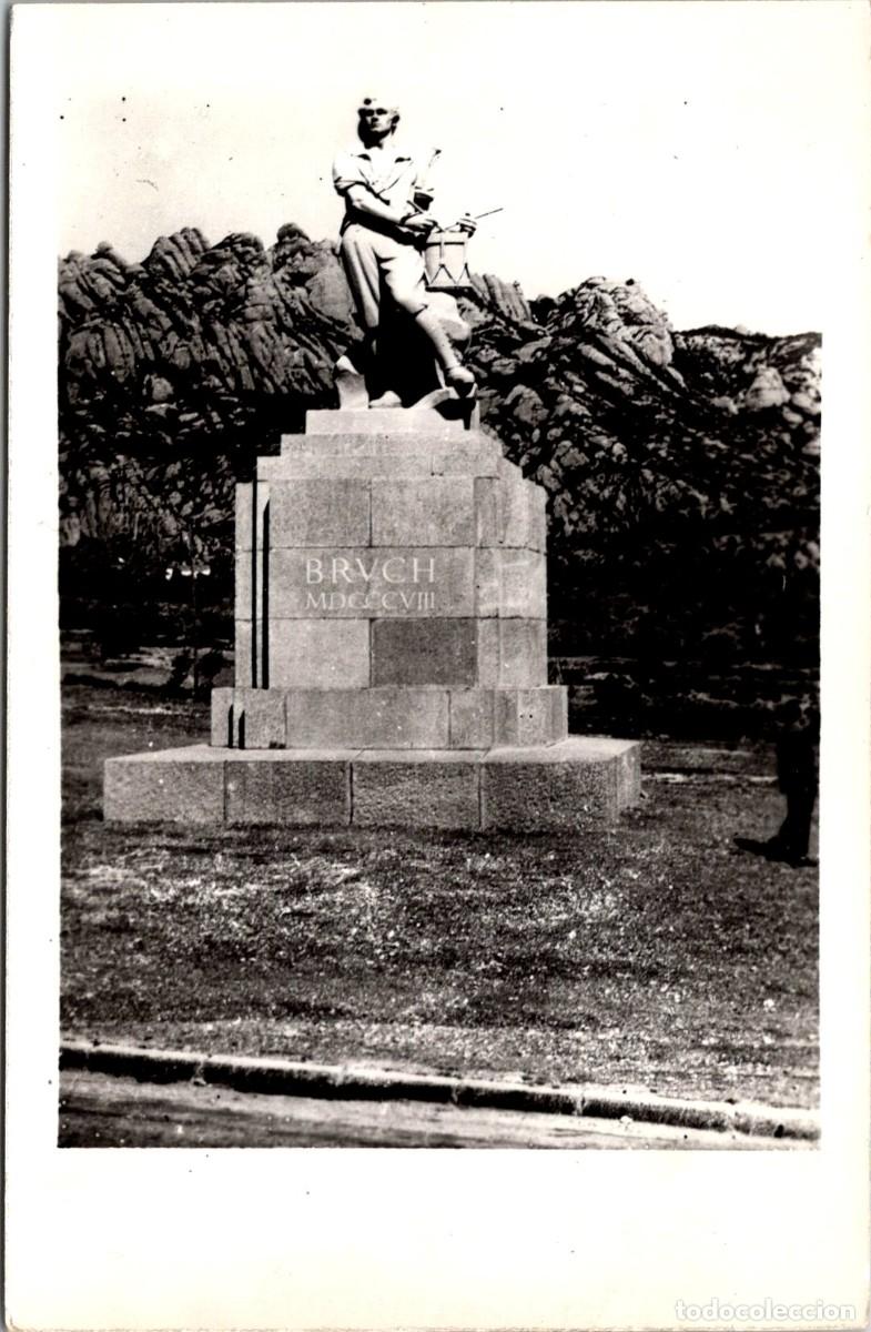 Postales: Montserrat - Foto Soler - La Montserratina, Manresa - 140x90mm - Monument Timbaler del Bruch 1808