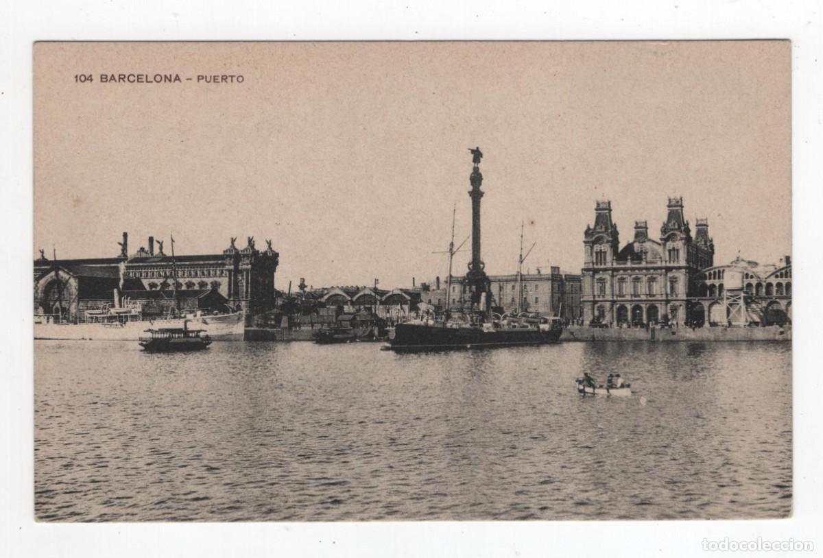Postales: BARCELONA PUERTO NUMERO 104 MISSE HERMANOS NUEVA SIN ESCRIBIR VER REVERSO
