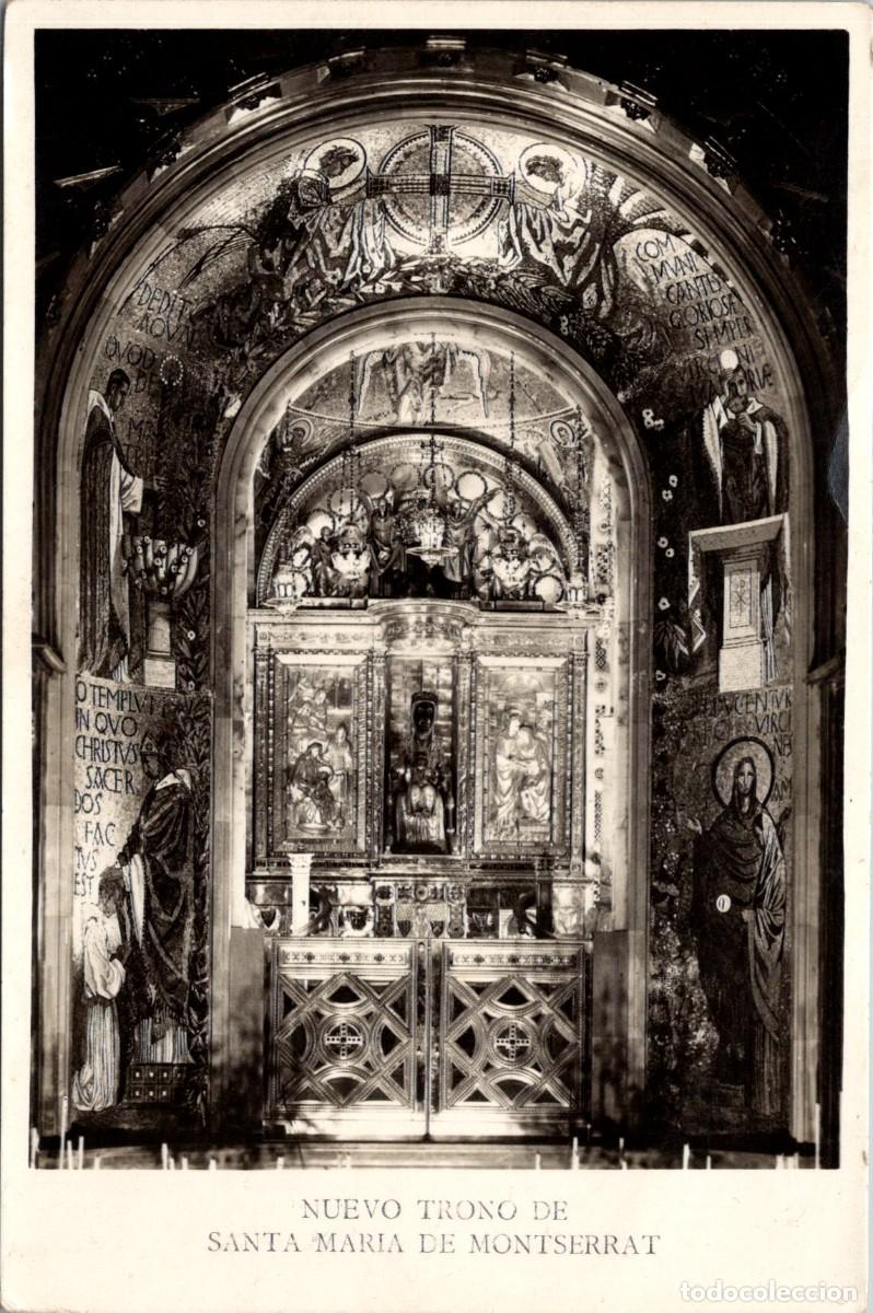Postales: Montserrat - Nuevo Trono de Santa Mar&iacute;a de Montserrat - Fotogr&aacute;fica - Sin datos - 146x96mm