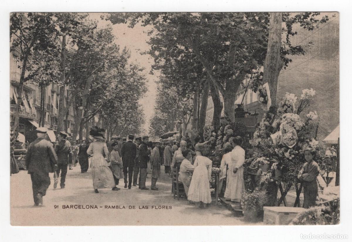Postales: BARCELONA RAMBLA DE LAS FLORES N 91 MISSE HNOS. NUEVA SIN ESCRIBIR VER REVERSO