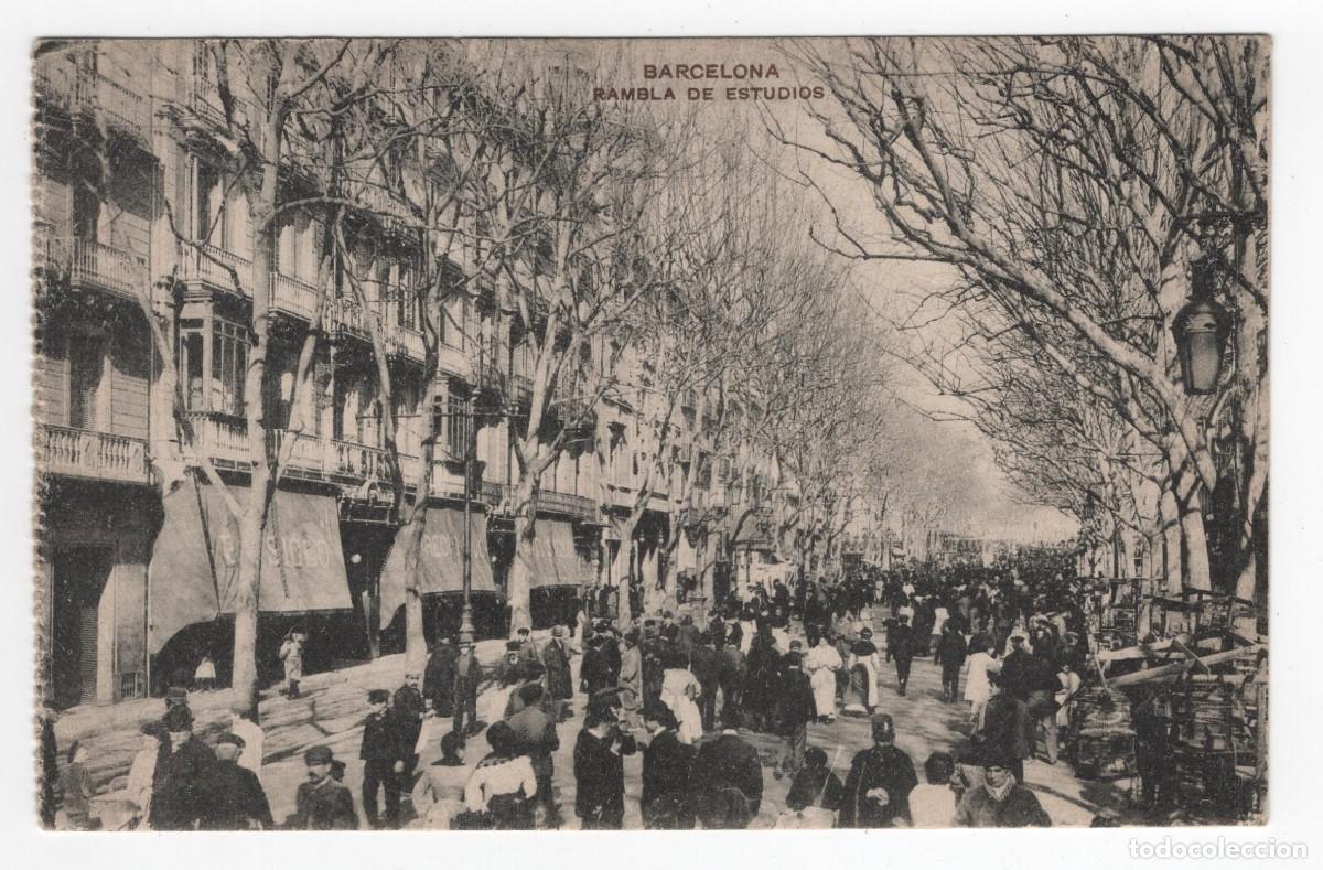 Postales: BARCELONA RAMBLA DE ESTUDIOS. NUEVA SIN ESCRIBIR VER REVERSO