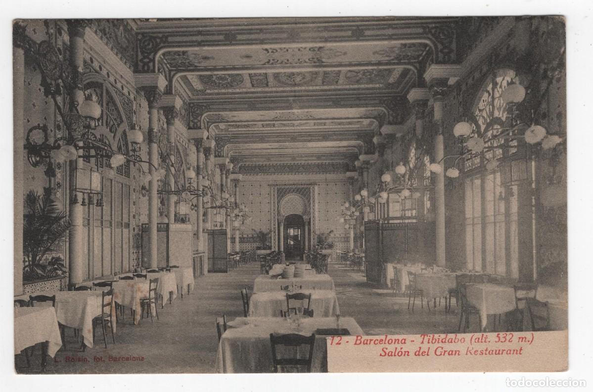 Postales: BARCELONA TIBIDABO SALON DEL GRAN RESTAURANT NUMERO 12 NUEVA SIN ESCRIBIR VER REVERSO