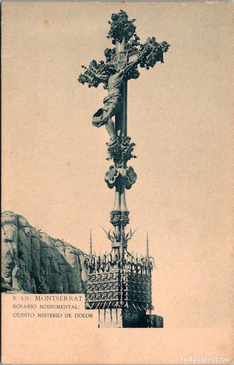 Postales: Montserrat - Rosario Monumental - Quinto Misterio de Dolor - LB 535 - Sin dividir - 139x89mm