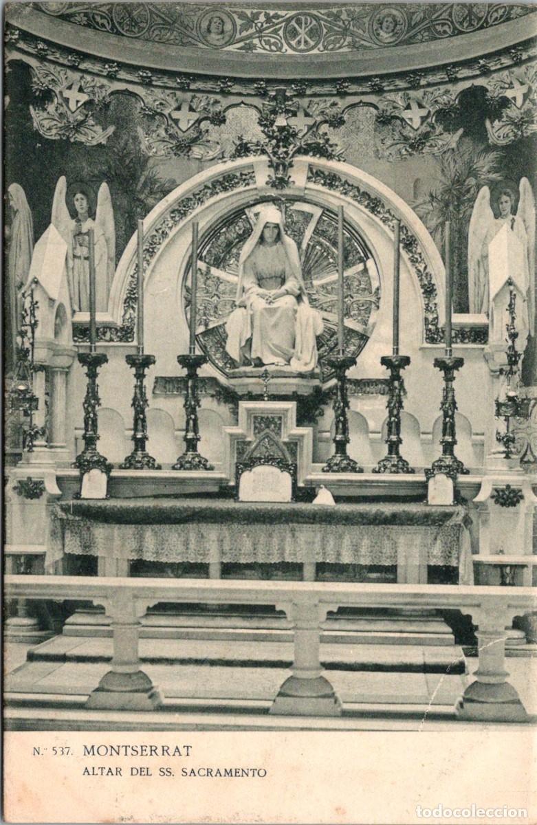 Postales: Montserrat - Altar de SS. Sacramento - LB 537 - Sin dividir - 139x90mm