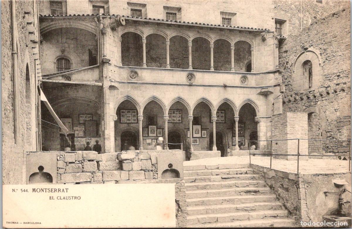 Postales: Montserrat - El Claustro - LB / Thomas 544 - Sin dividir - 139x91mm